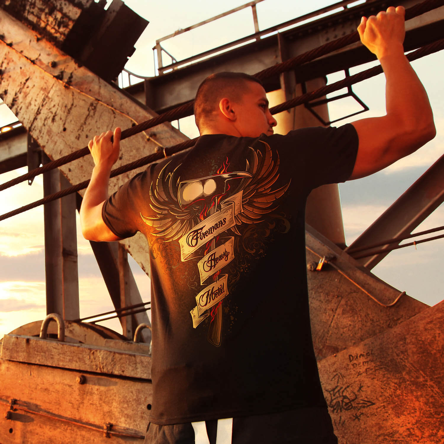 Fireman´s Heavy Metal - Männer T-Shirt schwarz