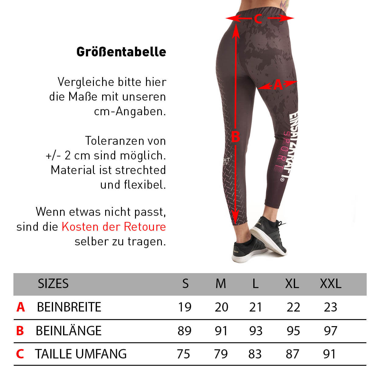 EINSATZKRAFT® Fitness Leggings Frauen