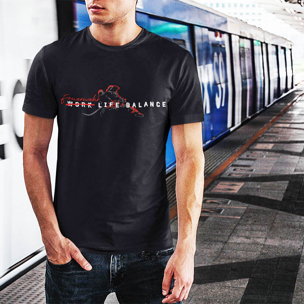 Feuerwehr Life Balance - Herren T-Shirt