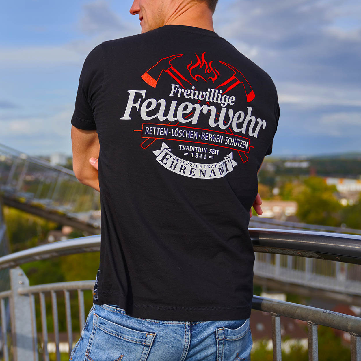 Feuerwehrmann T-Shirt - echtes Ehrenamt 
