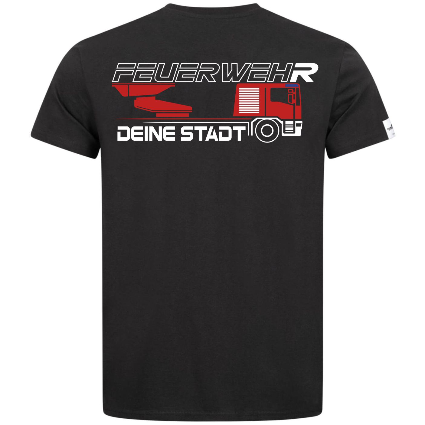 Teamwear Männer T-Shirt - Drehleiter + Deine Stadt