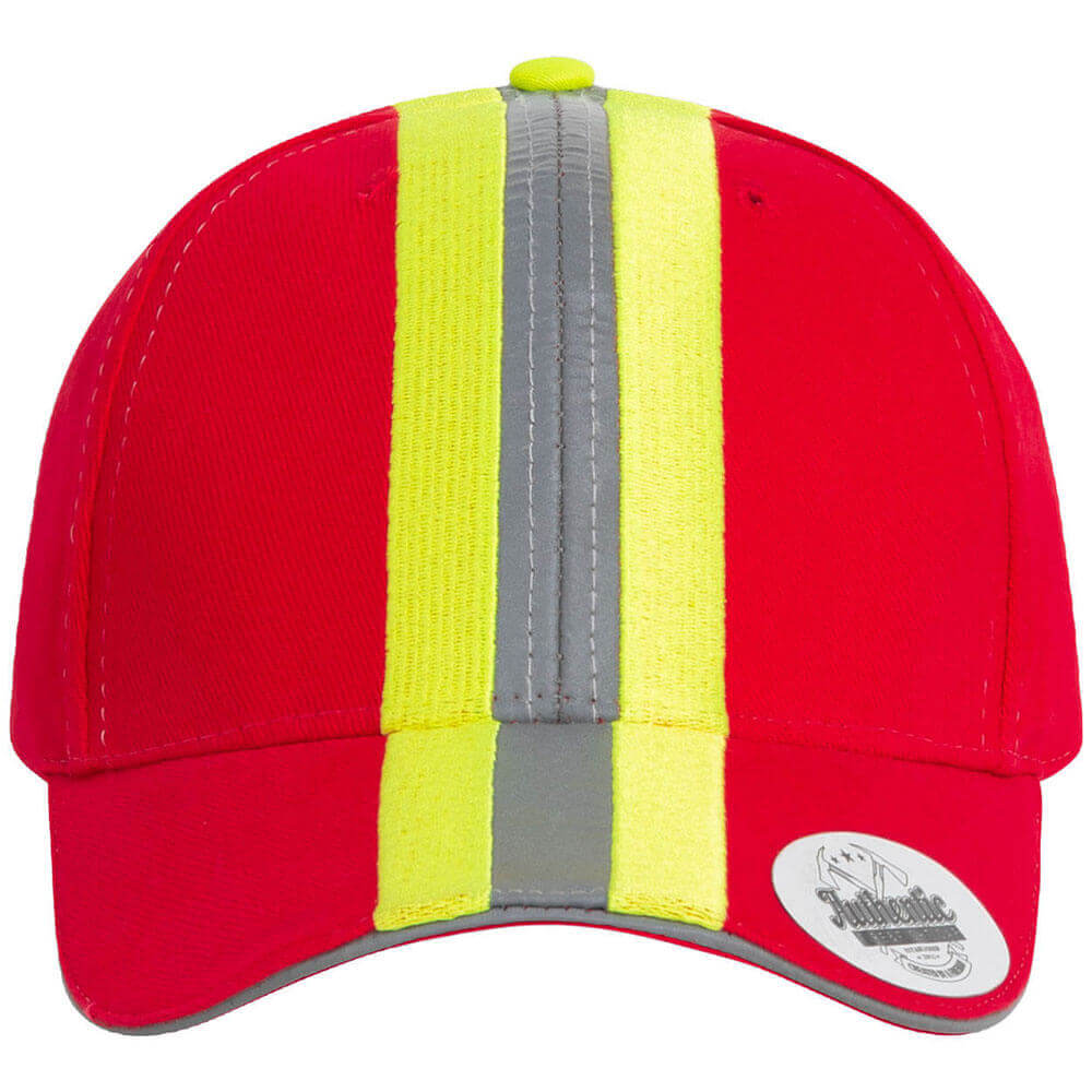 Feuerwehr & Rettungsdienst Reflexstreifen - Design Cap rot