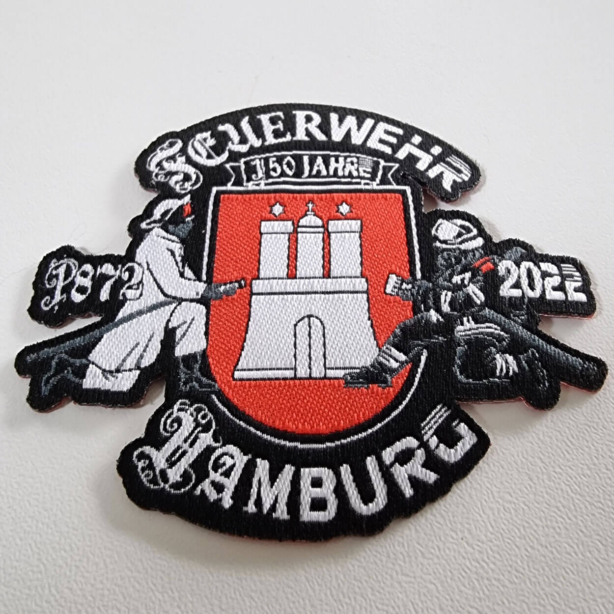 Feuerwehr Hamburg 150 Jahre Jubiläums Aufnäher 