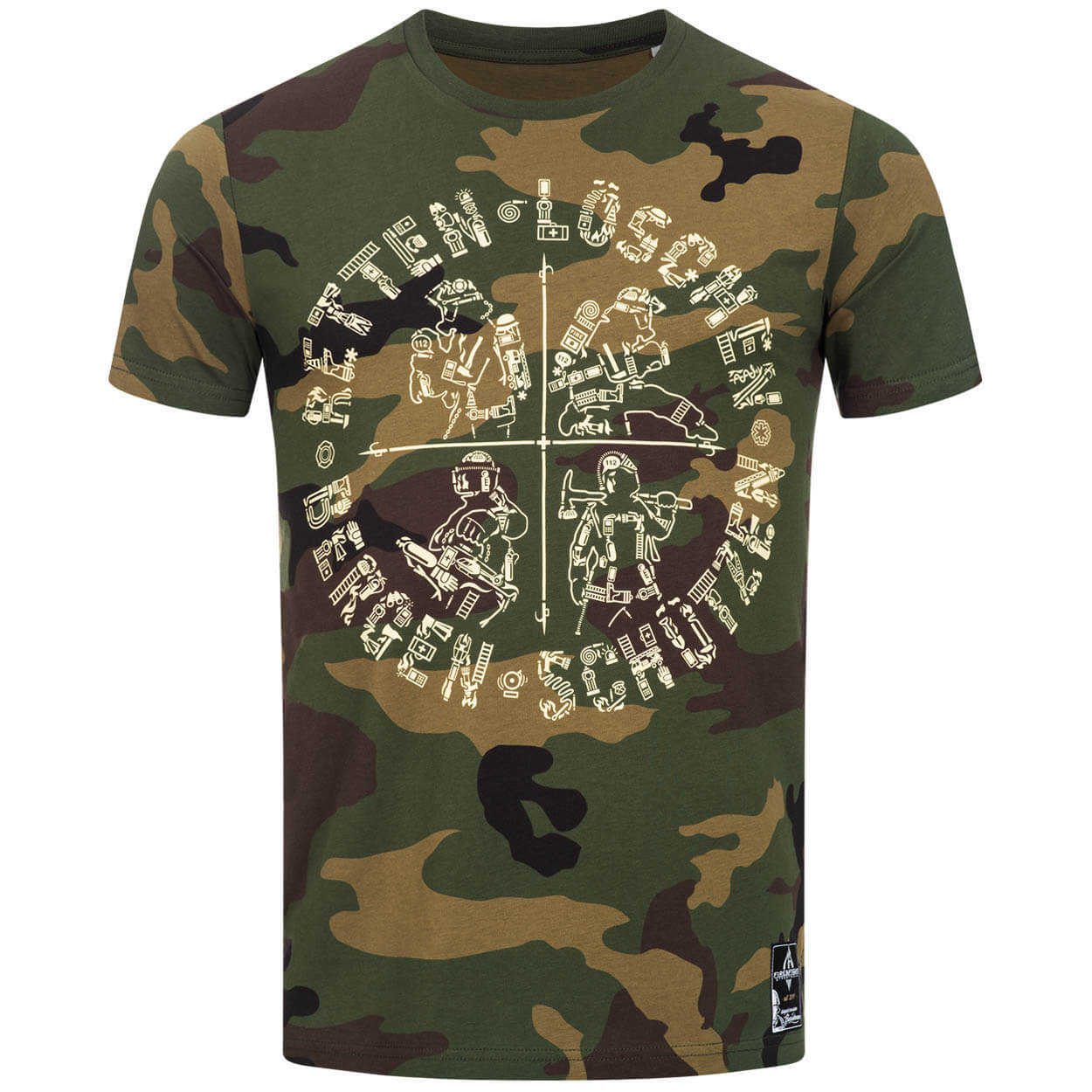 Retten Löschen Bergen Schützen - Männer T-Shirt Camouflage