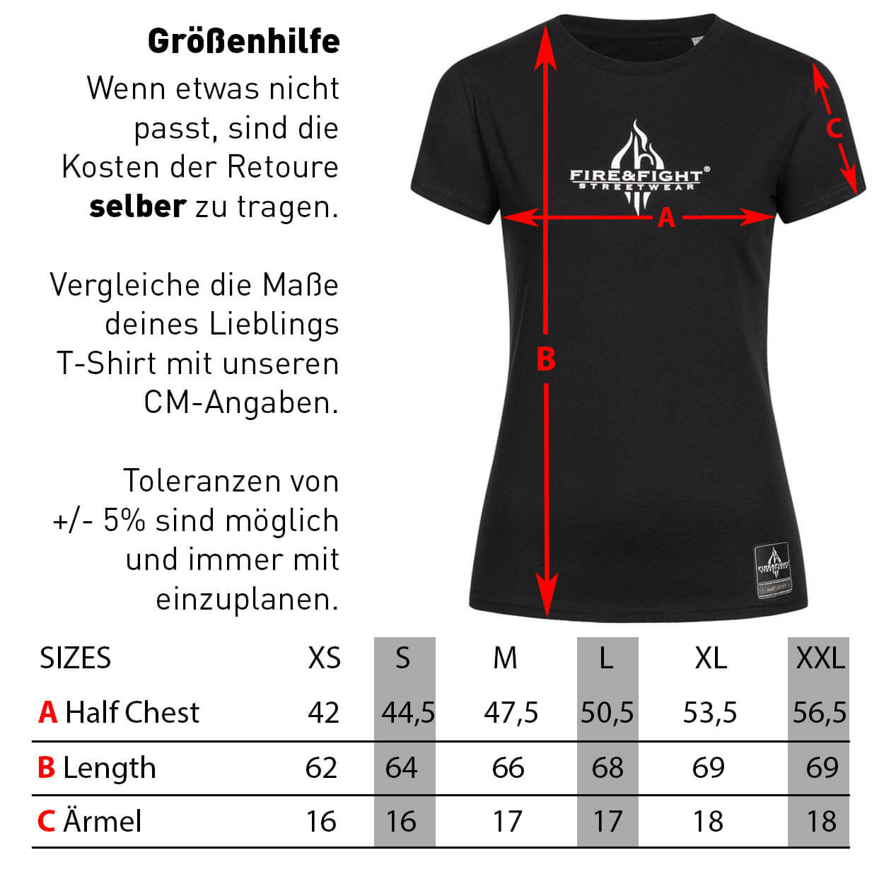 Fire Smoke & Rock´n Roll Details - T-Shirt Frauen