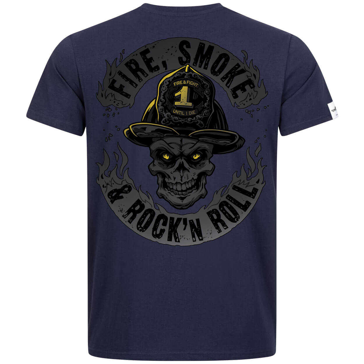 Fire Smoke & Rock´n Roll Dark Edition - Männer T-Shirt
