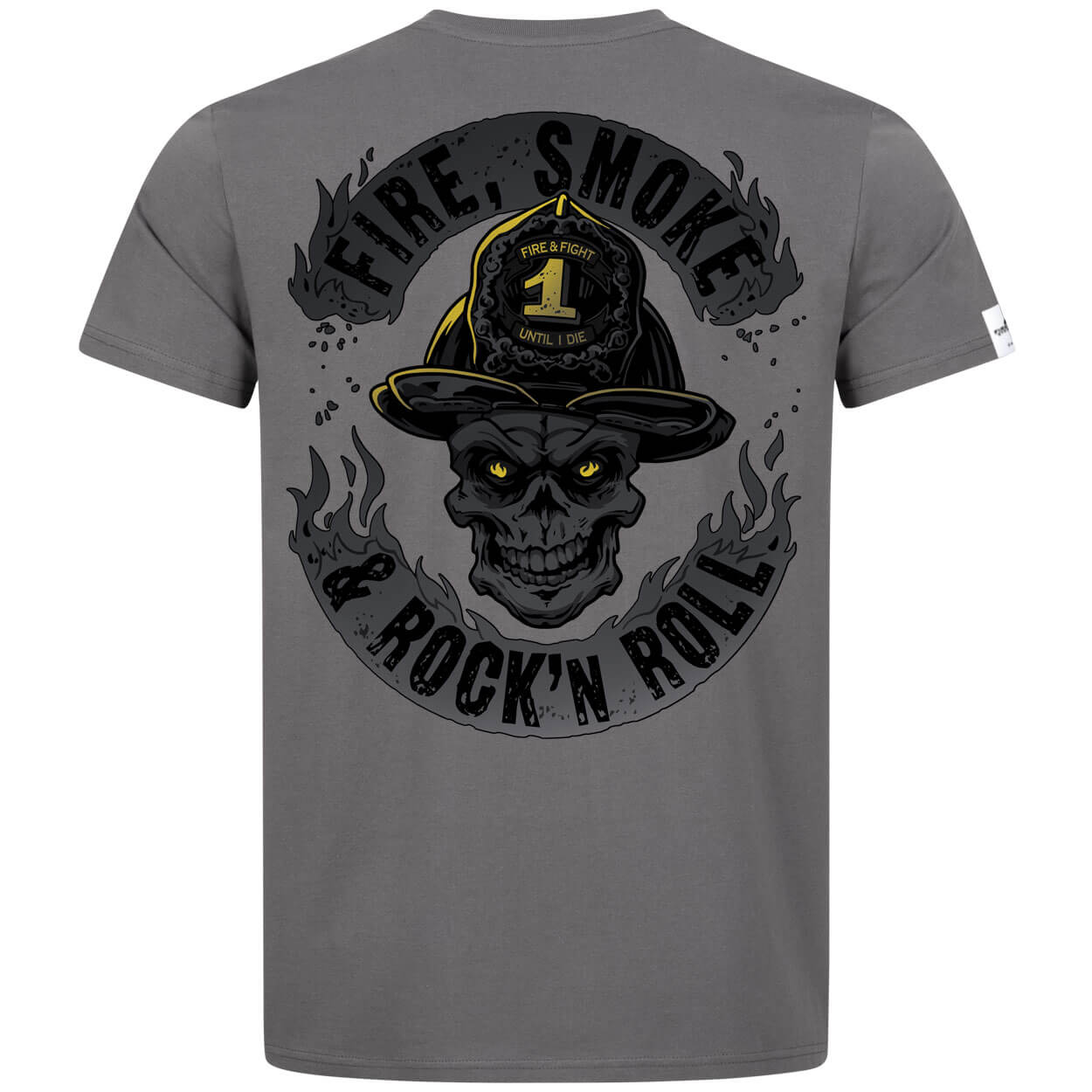 Fire Smoke & Rock´n Roll Dark Line Männer T-Shirt