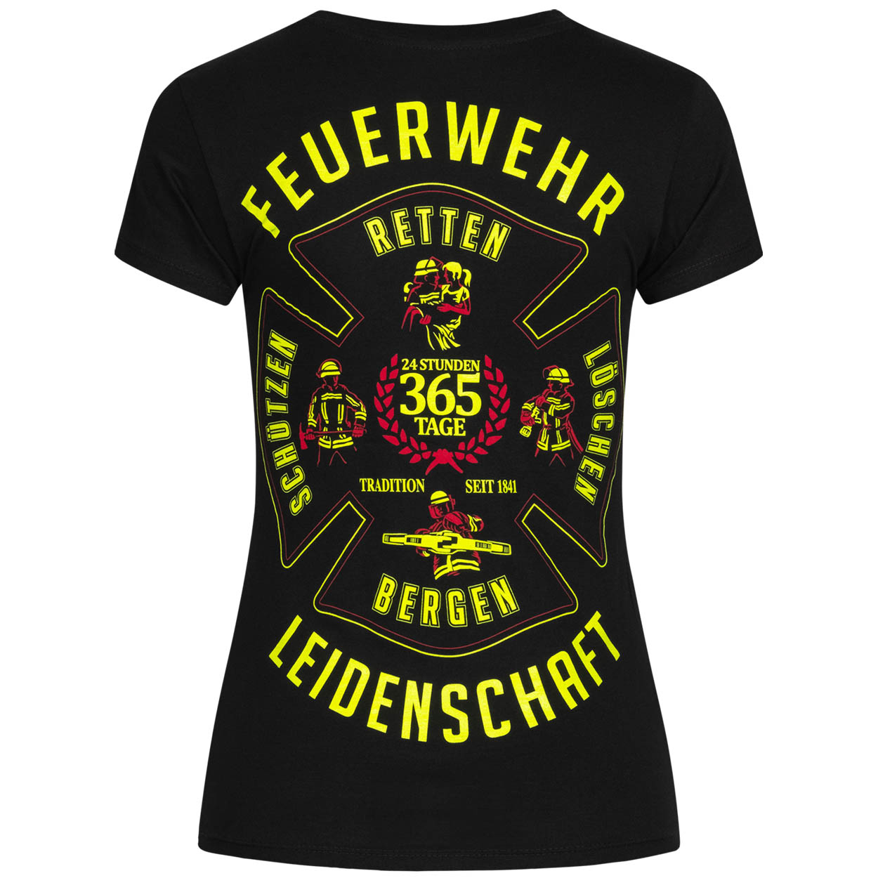 Leidenschaft Feuerwehr - Frauen T-Shirt schwarz