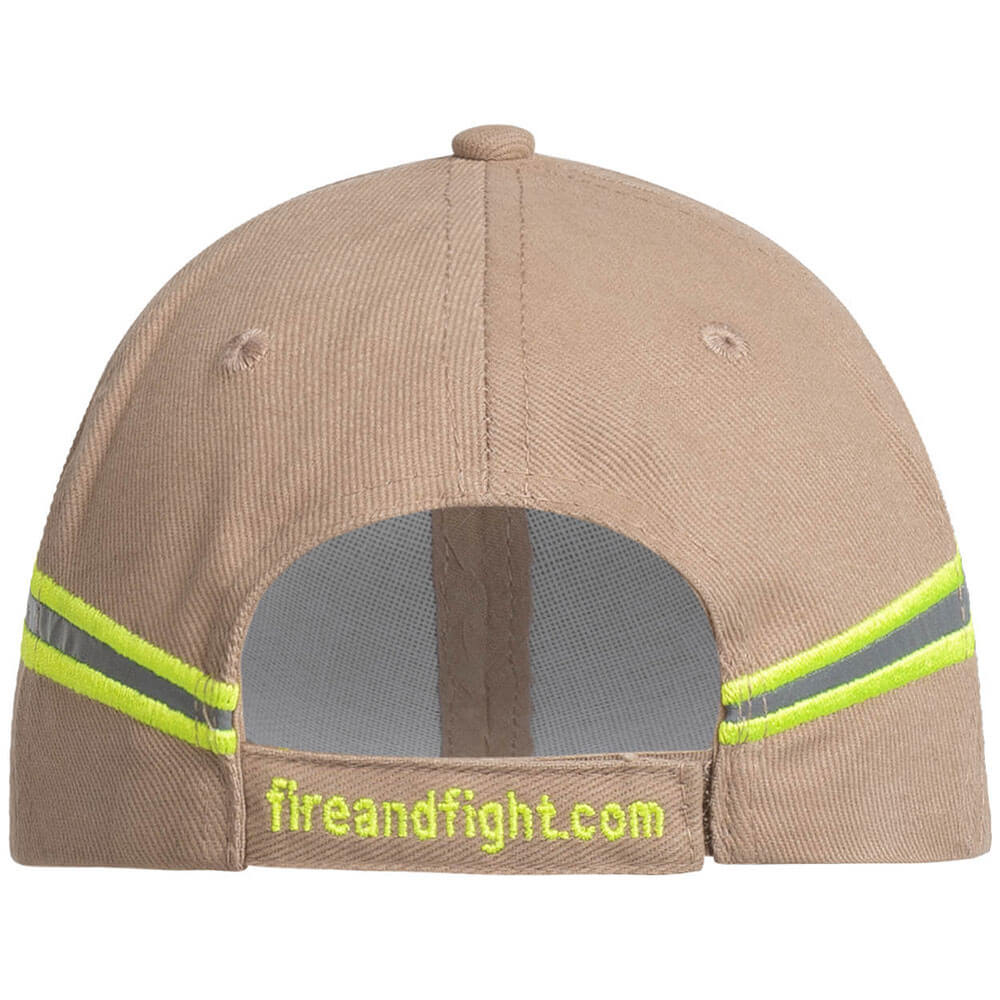 Feuerwehr Basecap Reflexstreifen Design - Farbe sand
