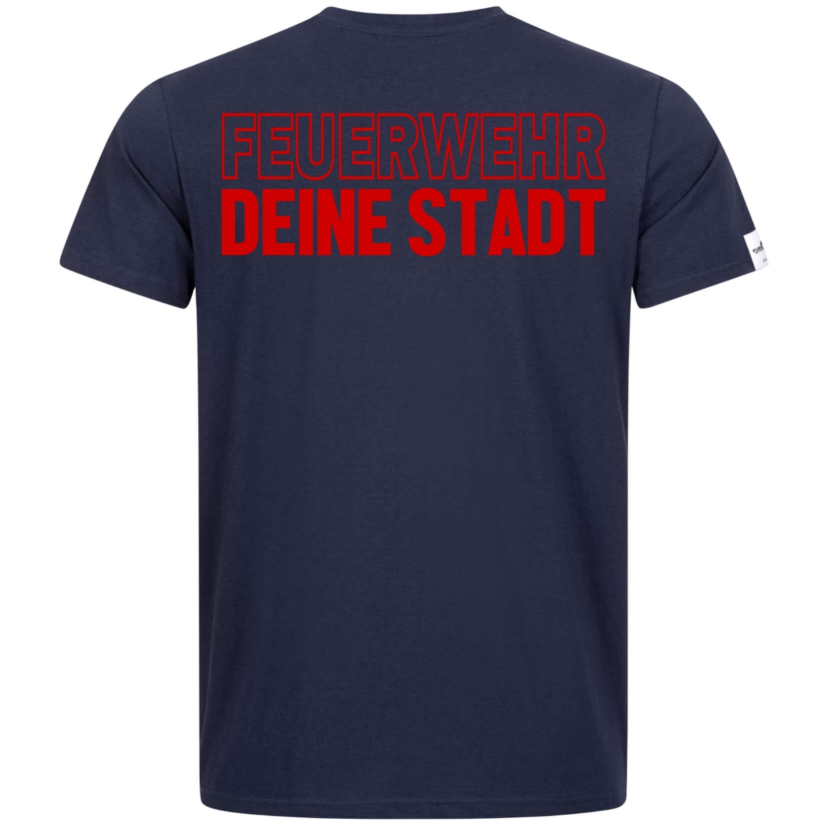 Teamwear Männer T-Shirt - Feuerwehr + Deine Stadt