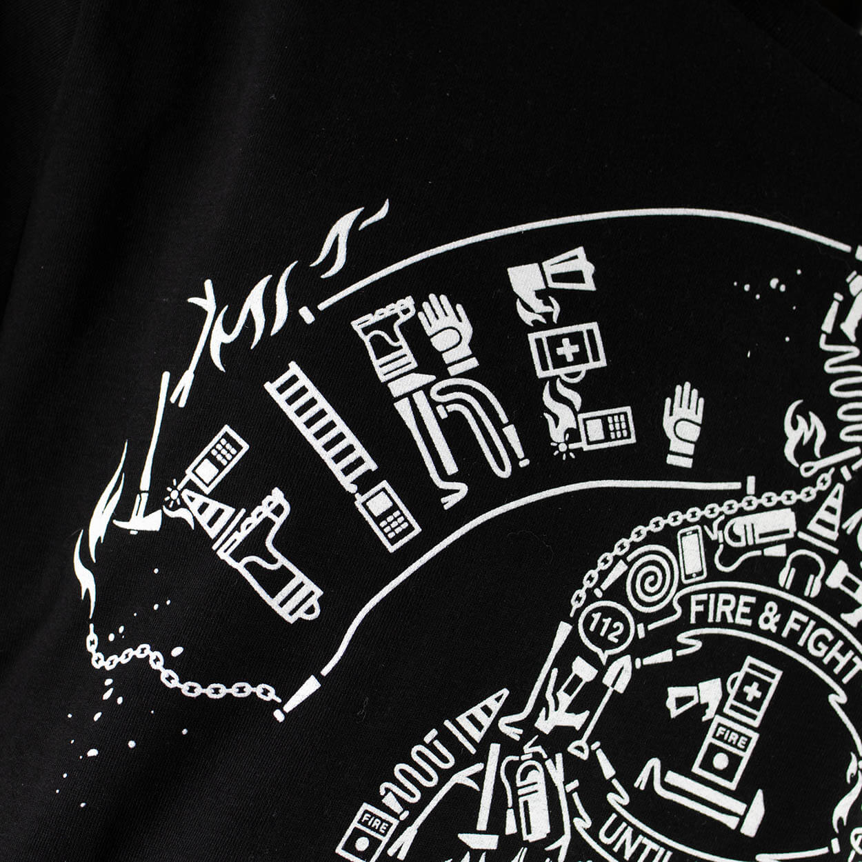 Fire Smoke & Rock´n Roll Details Design - Männer T-Shirt