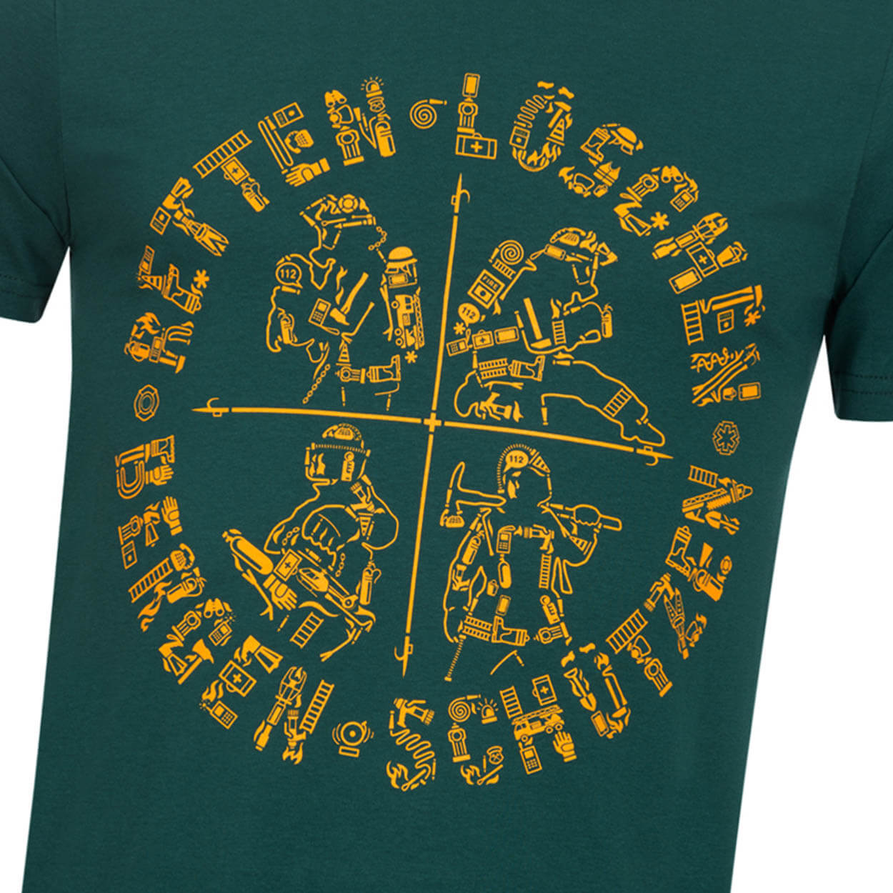 Retten Löschen Bergen Schützen - Männer T-Shirt green
