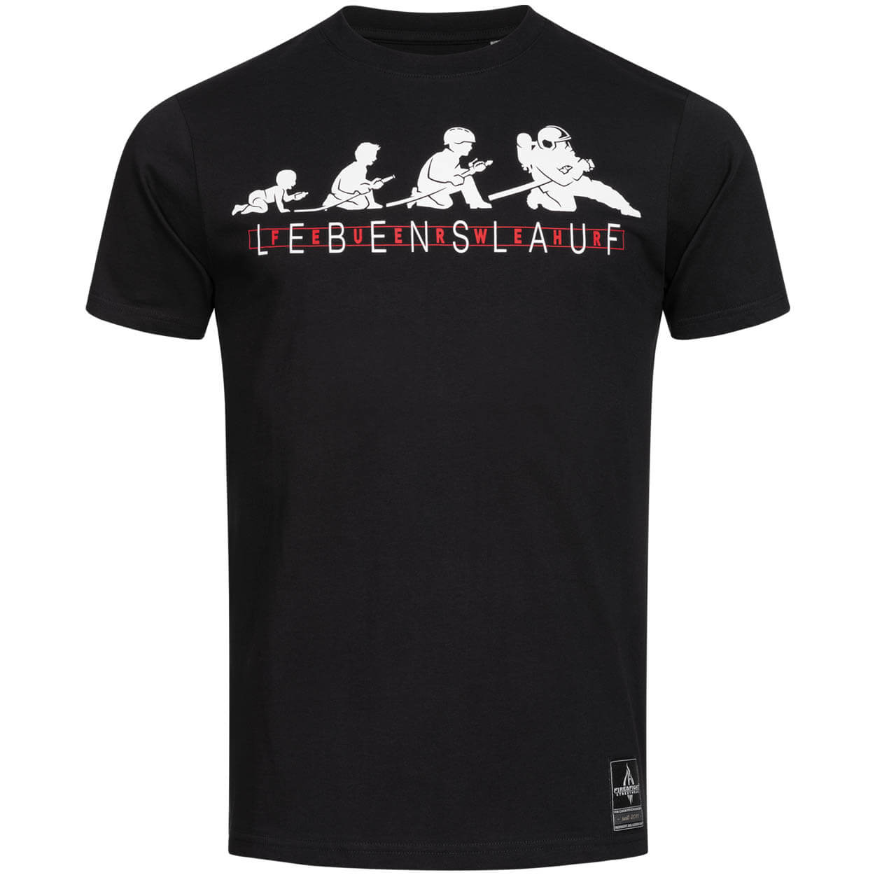 Lebenslauf Feuerwehr - Männer T-Shirt schwarz