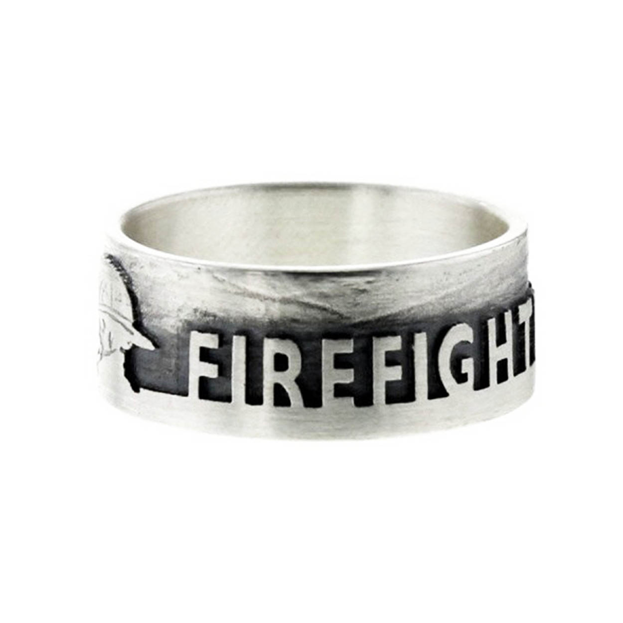 Firefighter for Life - Ring Sterlingsilber 