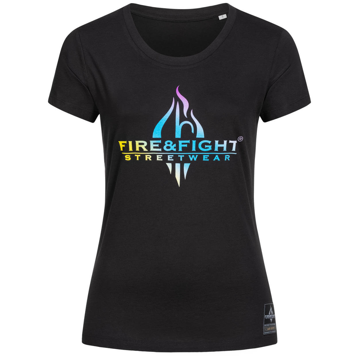 FIRE & FIGHT Streetwear® Logodesign Frauen T-Shirt